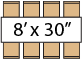 8x30 table with 8 chairs preview